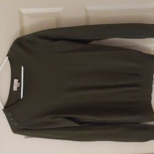 Army green loft sweater